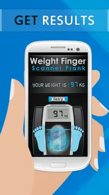 Weight Finger Scanner Prank android App screenshot 0