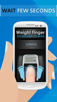 Weight Finger Scanner Prank android App screenshot 1